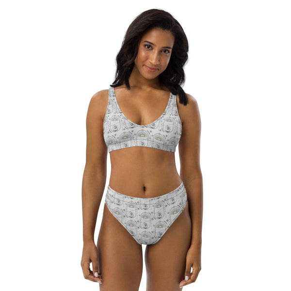 Vintage Style Celestial Recycled high-waisted bikini
