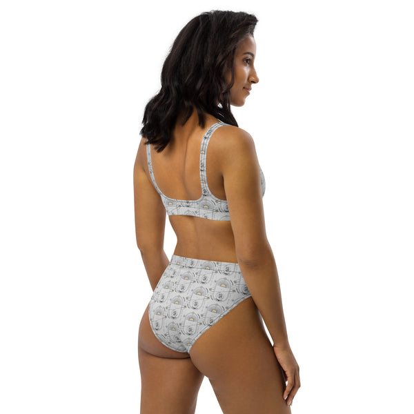 Vintage Style Celestial Recycled high-waisted bikini