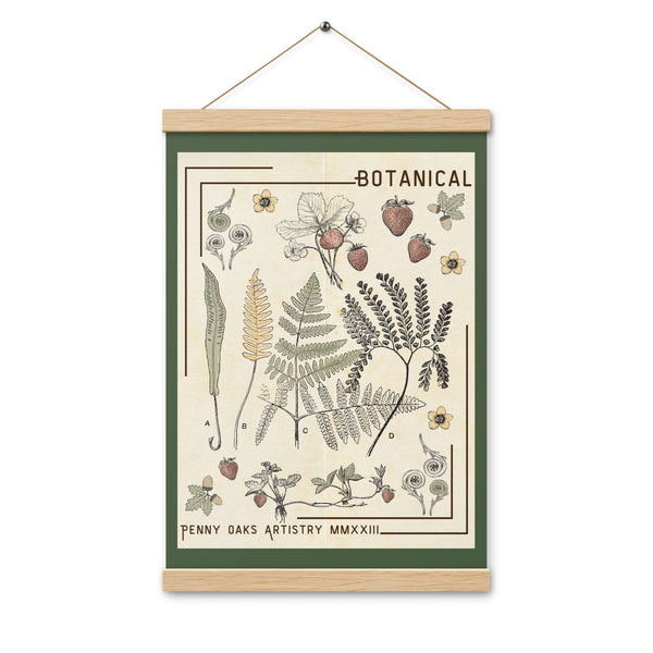 Vintage Style Botanical - Poster with hangers