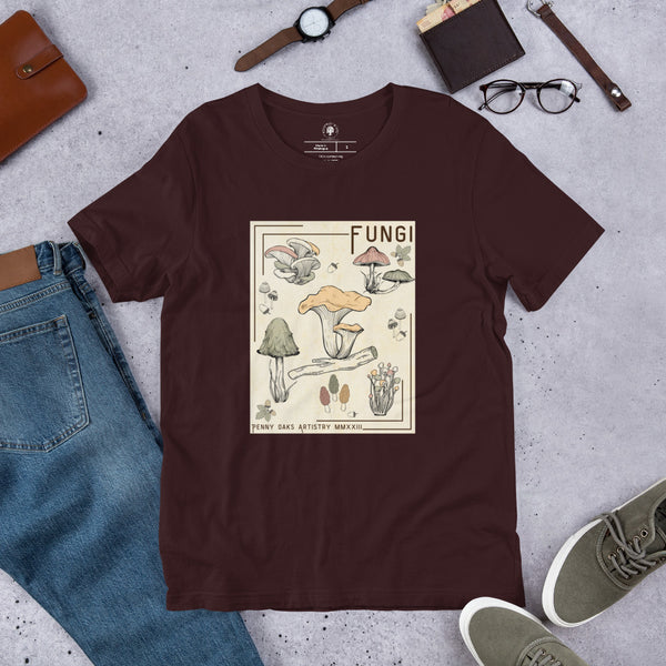 Vintage Style Fungi - Unisex t-shirt