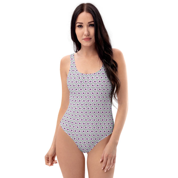 Purple Oleander - One-Piece Swimsuit