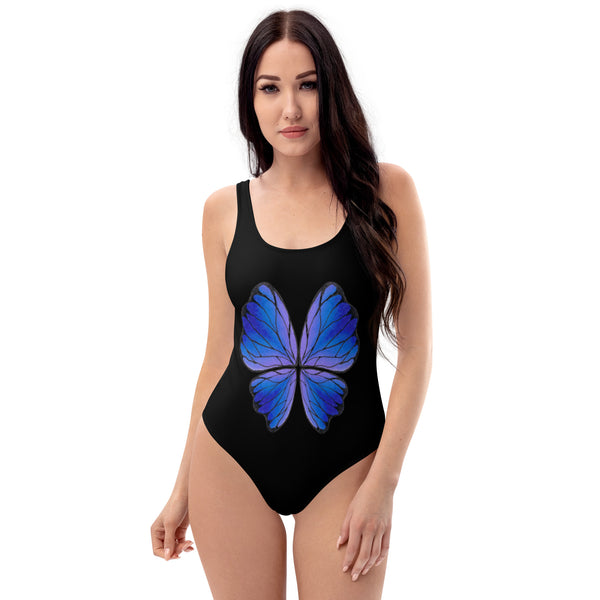 Ultraviolet Butterfly One-Piece Swimsuit