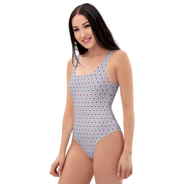 Purple Oleander - One-Piece Swimsuit