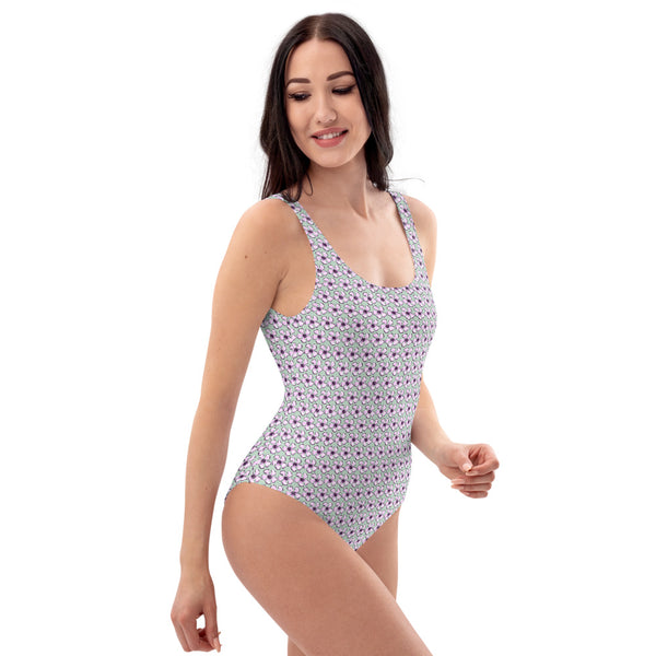 Purple Oleander - One-Piece Swimsuit