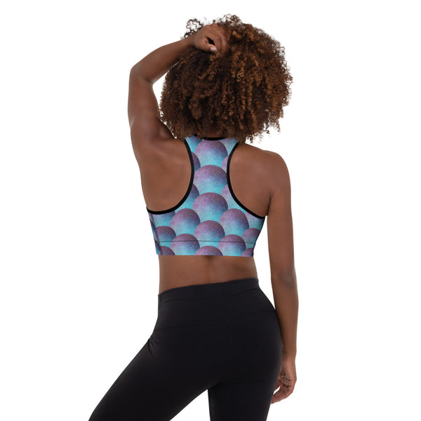 Galaxy Glimmer - Padded Sports Bra