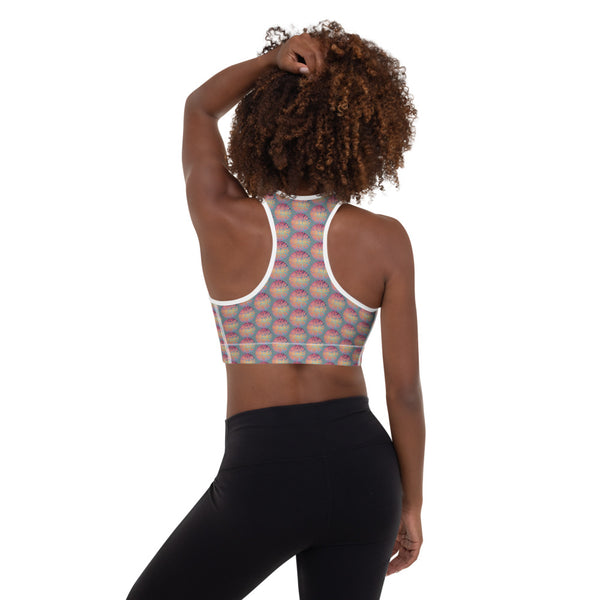 Sunrise Galaxy Mandala - Padded Sports Bra