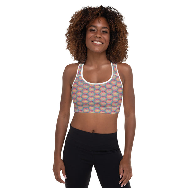 Sunrise Galaxy Mandala - Padded Sports Bra
