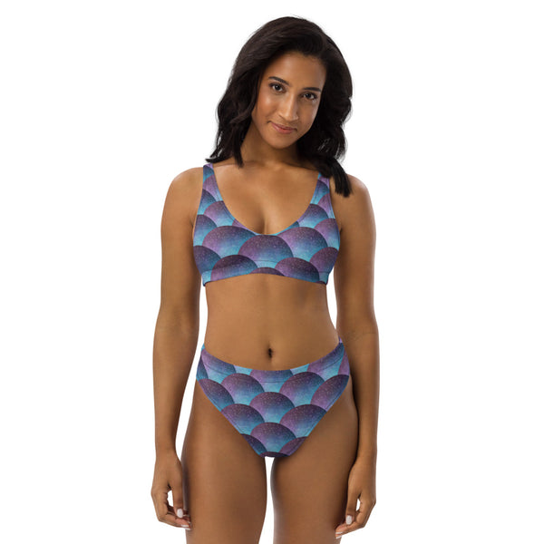 Galaxy Glimmer - Recycled high-waisted bikini
