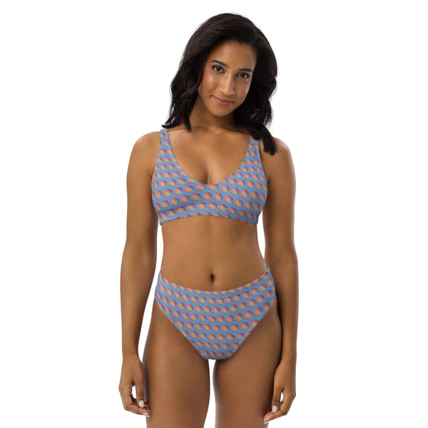 Sunrise Galaxy Mandala - Recycled high-waisted bikini