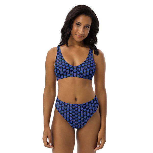 Ultraviolet Butterfly (Multi) Recycled high-waisted bikini