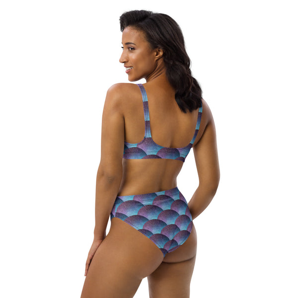 Galaxy Glimmer - Recycled high-waisted bikini