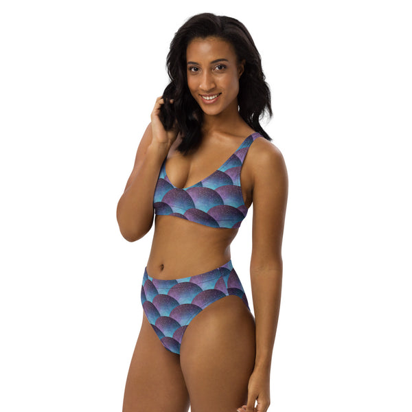 Galaxy Glimmer - Recycled high-waisted bikini