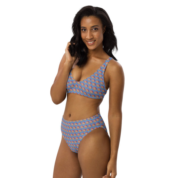 Sunrise Galaxy Mandala - Recycled high-waisted bikini