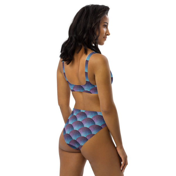 Galaxy Glimmer - Recycled high-waisted bikini