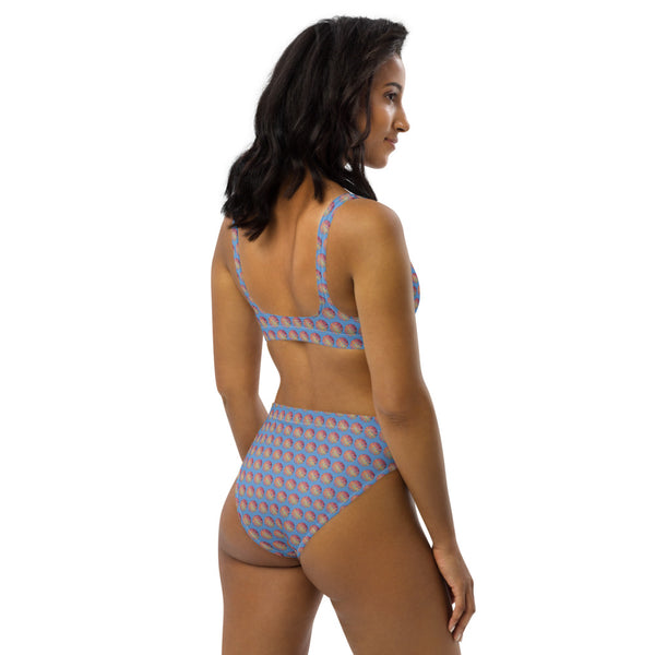 Sunrise Galaxy Mandala - Recycled high-waisted bikini