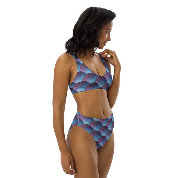 Galaxy Glimmer - Recycled high-waisted bikini