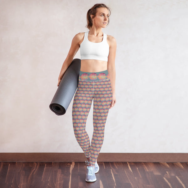 Sunrise Galaxy Mandala - Yoga Leggings