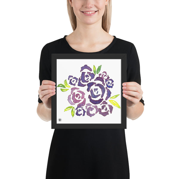 Purple Roses - Framed poster