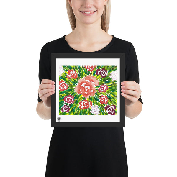 Rose Burst - Framed poster