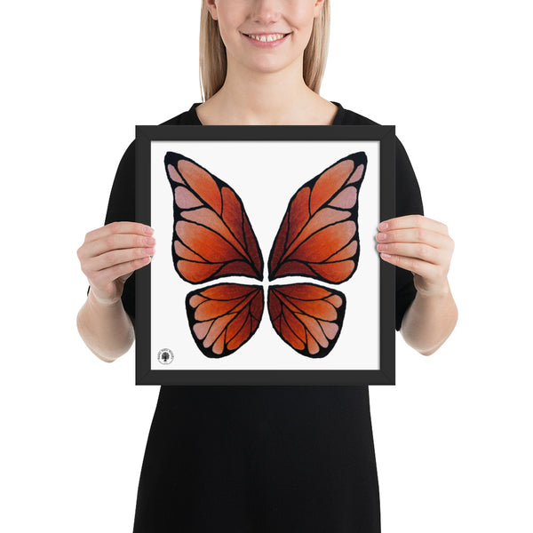 Garnet Butterfly - Framed poster