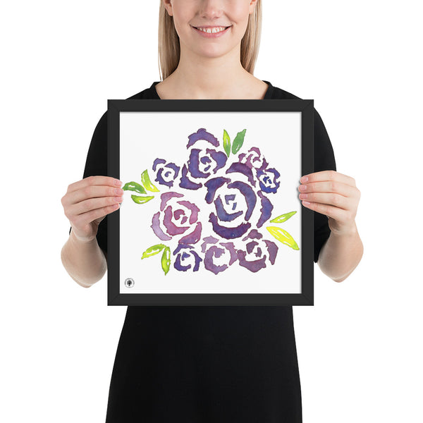 Purple Roses - Framed poster