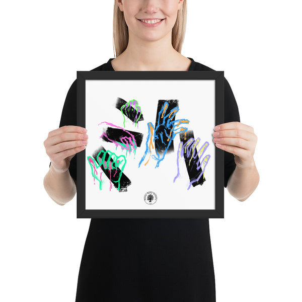 Couleur les Mains - Framed poster