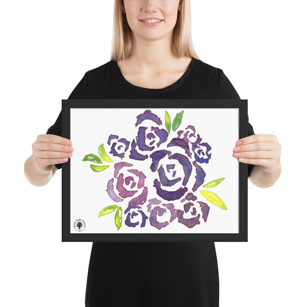 Purple Roses - Framed poster