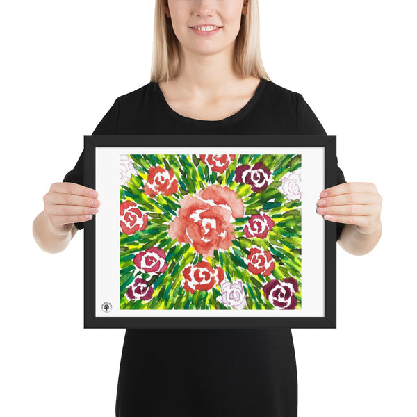 Rose Burst - Framed poster