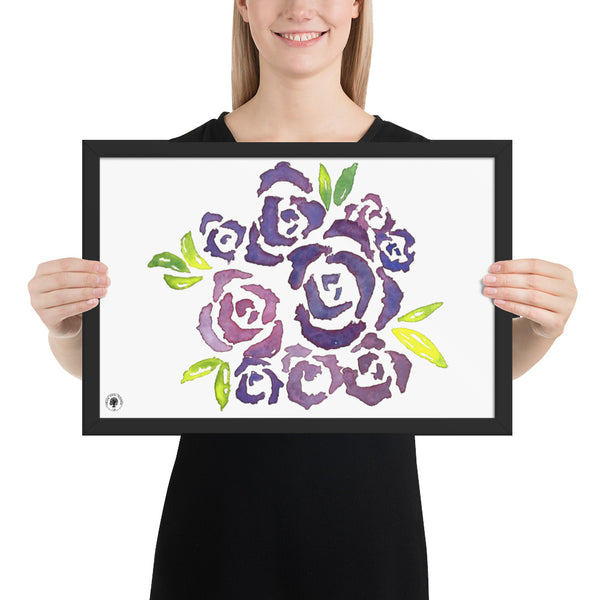 Purple Roses - Framed poster