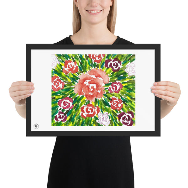 Rose Burst - Framed poster