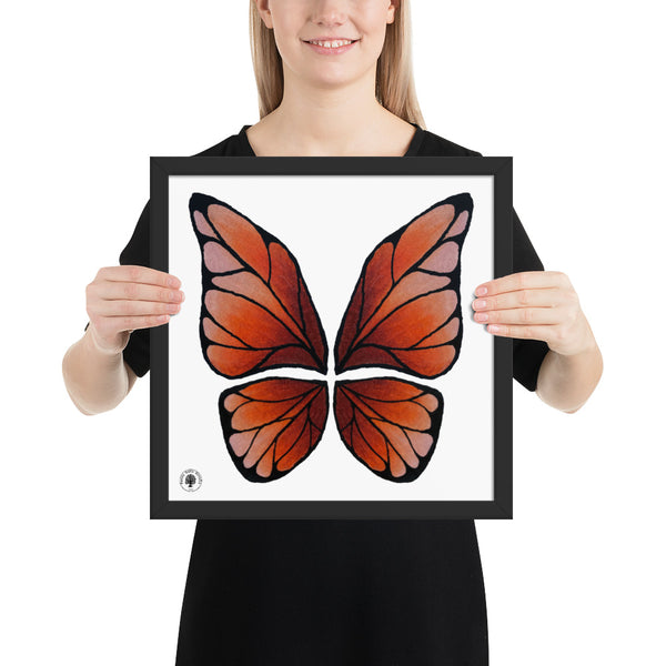 Garnet Butterfly - Framed poster