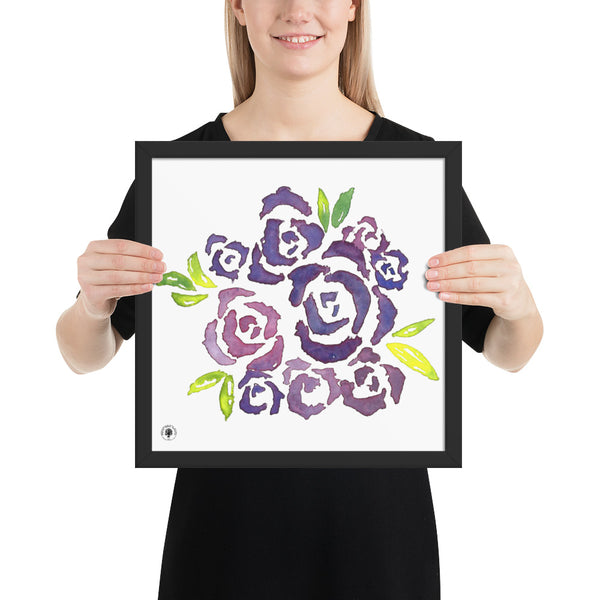 Purple Roses - Framed poster