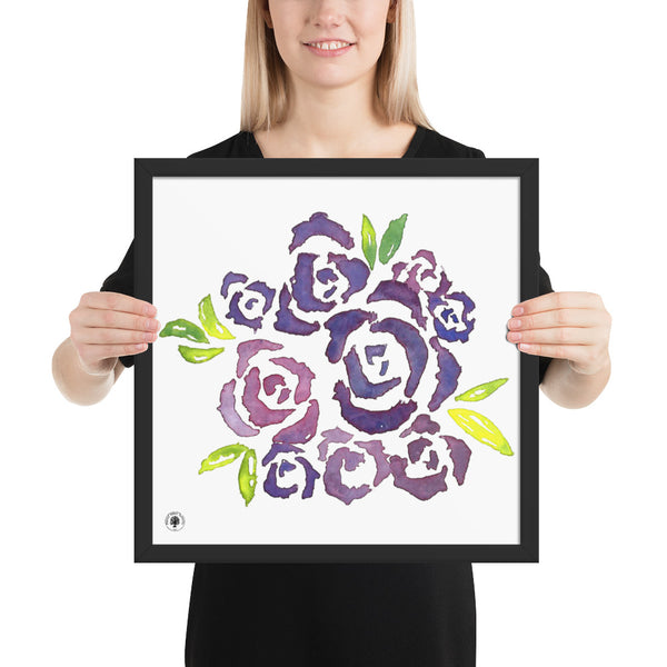 Purple Roses - Framed poster