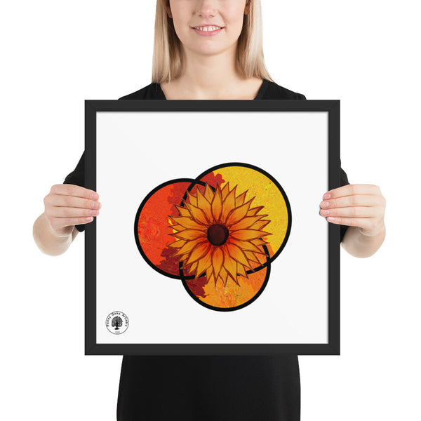 Sunflower - Framed poster