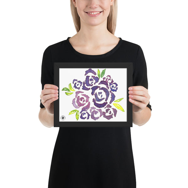 Purple Roses - Framed poster