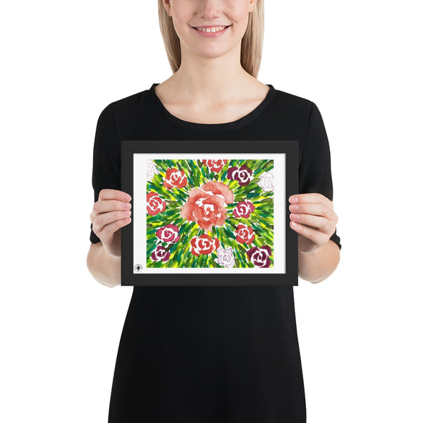 Rose Burst - Framed poster