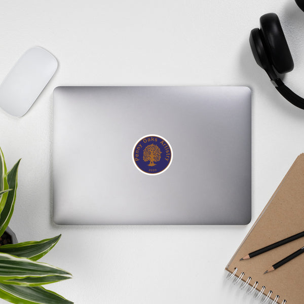 POA Logo Blue Coin - Bubble-free stickers