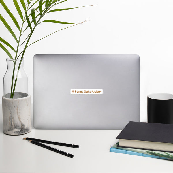 POA Logo Copper Banner - Bubble-free stickers