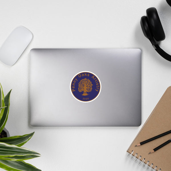 POA Logo Blue Coin - Bubble-free stickers