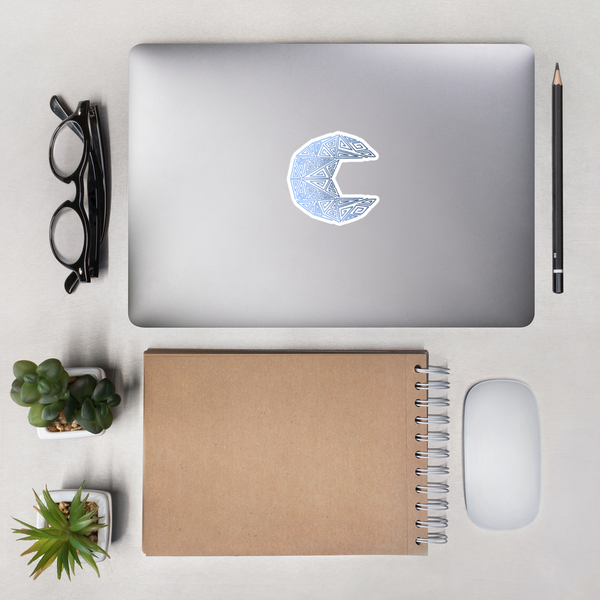 Geometric Moon - Bubble-free stickers