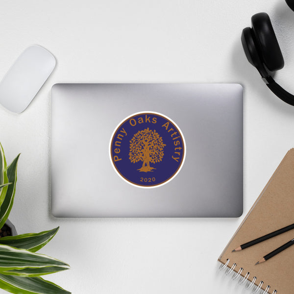 POA Logo Blue Coin - Bubble-free stickers