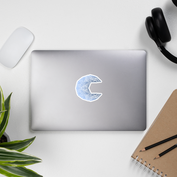 Geometric Moon - Bubble-free stickers