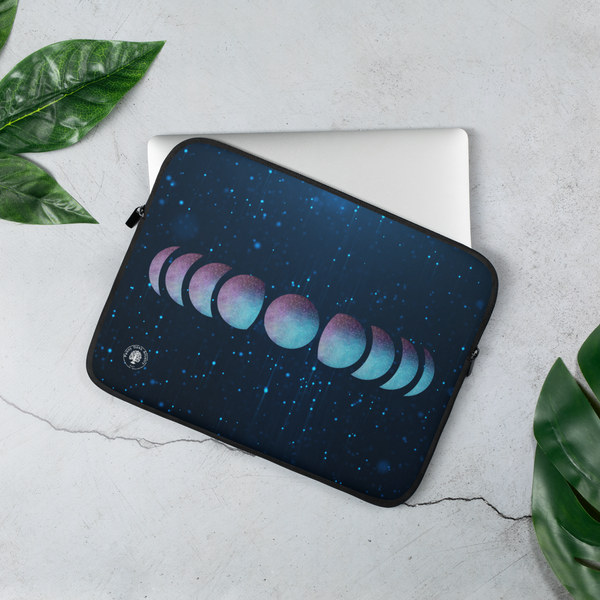 Galaxy Moon Phase Laptop Sleeve