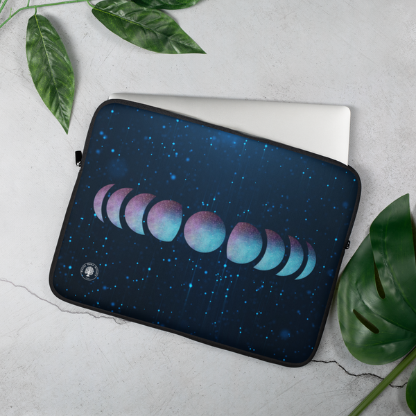 Galaxy Moon Phase Laptop Sleeve