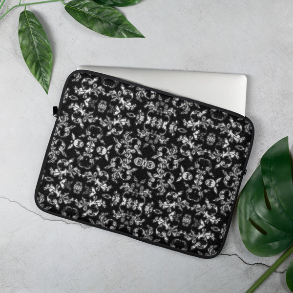 Black and White Jacquard - Laptop Sleeve