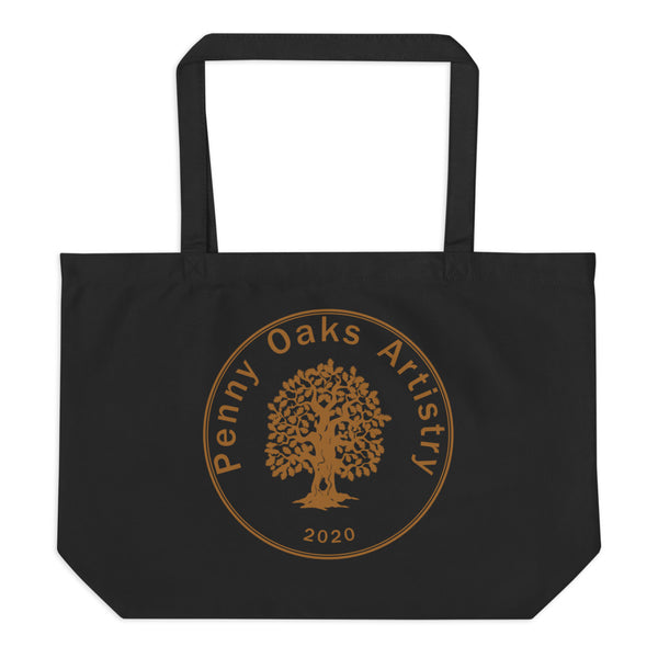 Rose Burst - Large organic tote bag