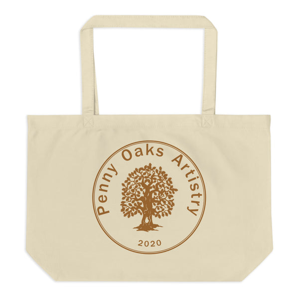 Rose Burst - Large organic tote bag