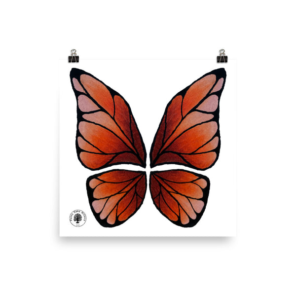 Garnet Butterfly - Photo paper poster