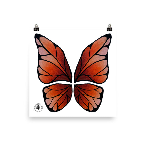 Garnet Butterfly - Photo paper poster