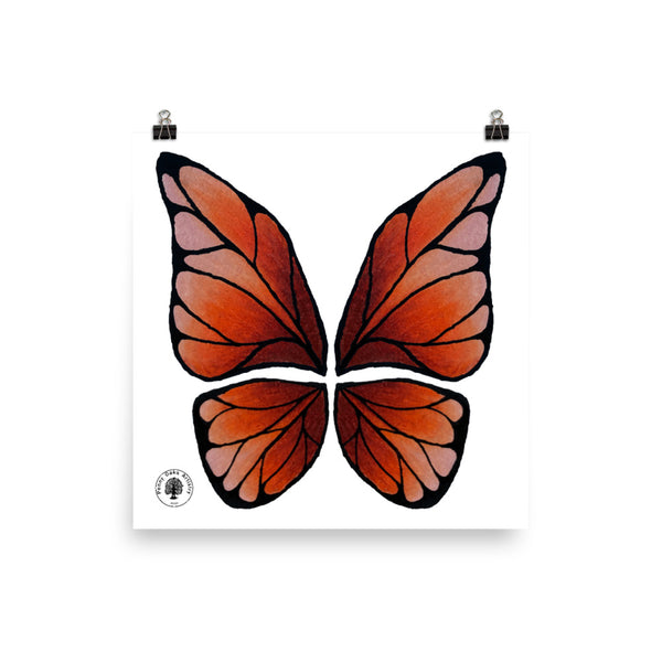 Garnet Butterfly - Photo paper poster